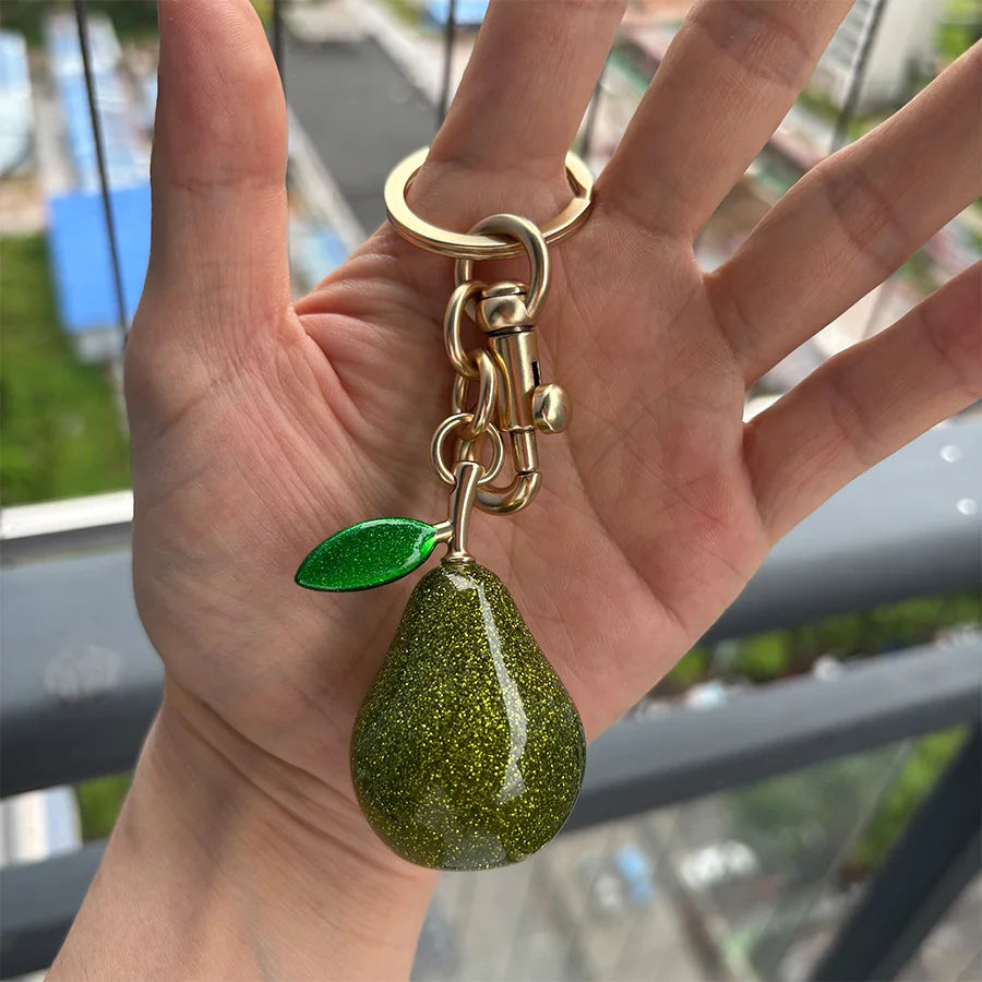 Resin Fruit Bag Charm and Keychain