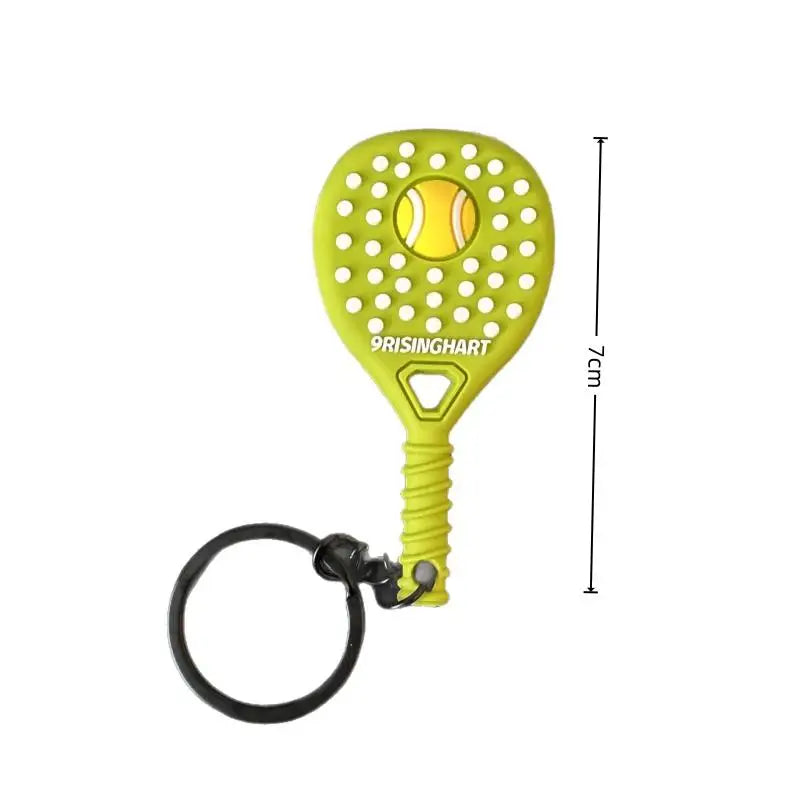 Tennis Racket and Ball Keychain Charm