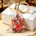 Nine-Tailed Fox Keychain with Clasp and Ring