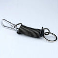 Retractable Coiled Keychain with Steel Core