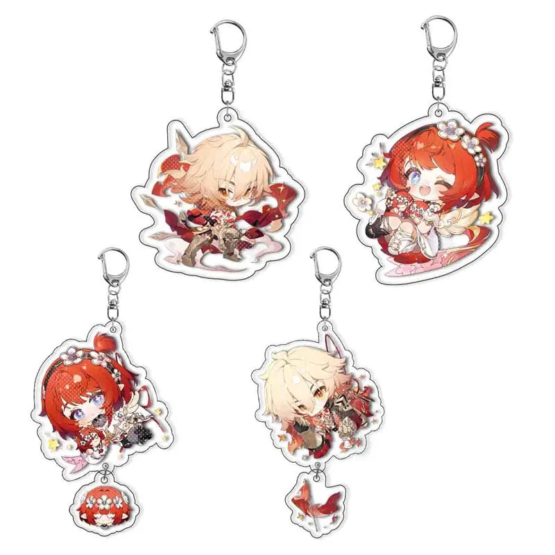 Honkai: Star Rail Character Keychain with Metal Clasp