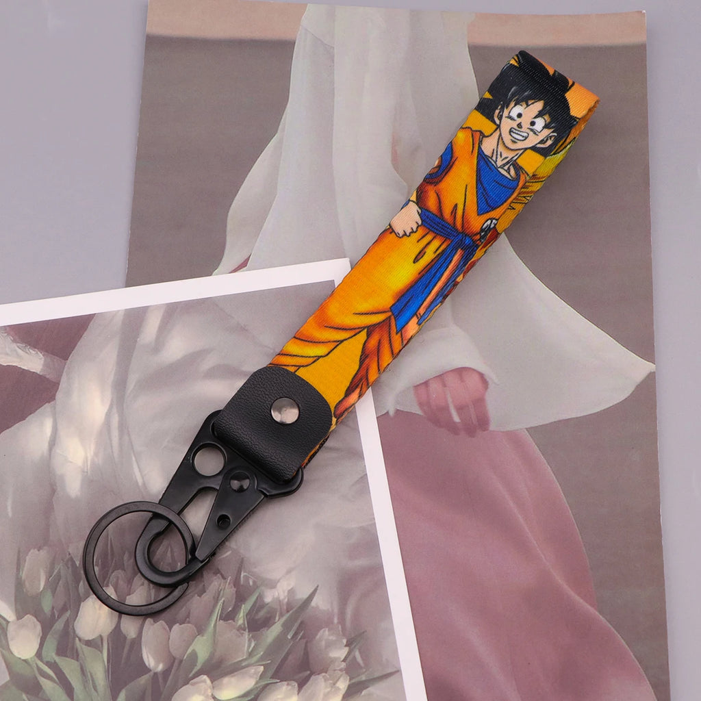 Double-Sided Anime Wrist Strap Keychain