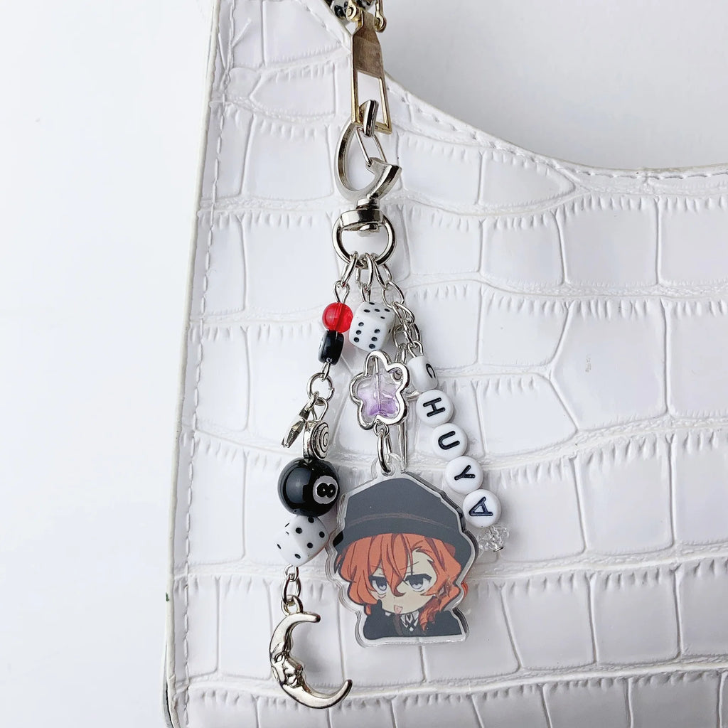 BSD Dazai Osamu and Chuuay Keychain Bungou Stray Dogs Soukoku Inspiration Keychain