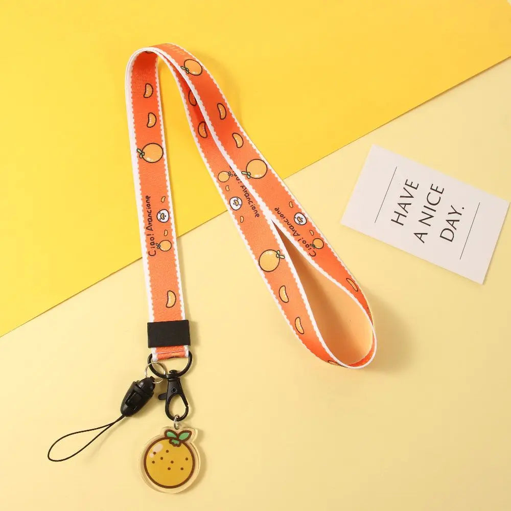 Fruit Pattern Neck Lanyard in Polyester