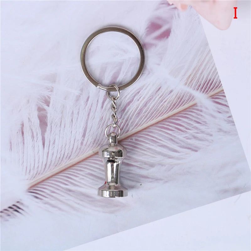 Coffee Handle Charm Keychain