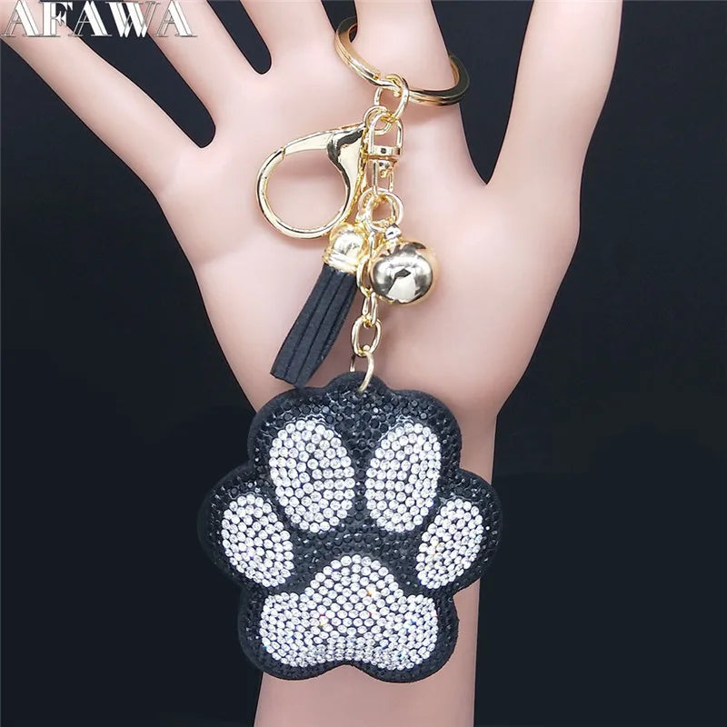 Crystal Ladybug Bag Charm Keychain