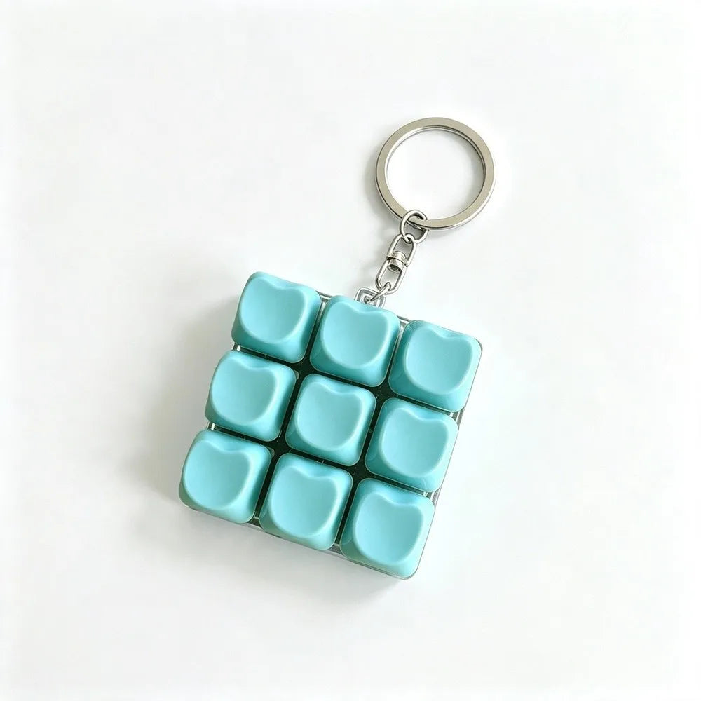 Nine-Button Grid Fidget Keychain