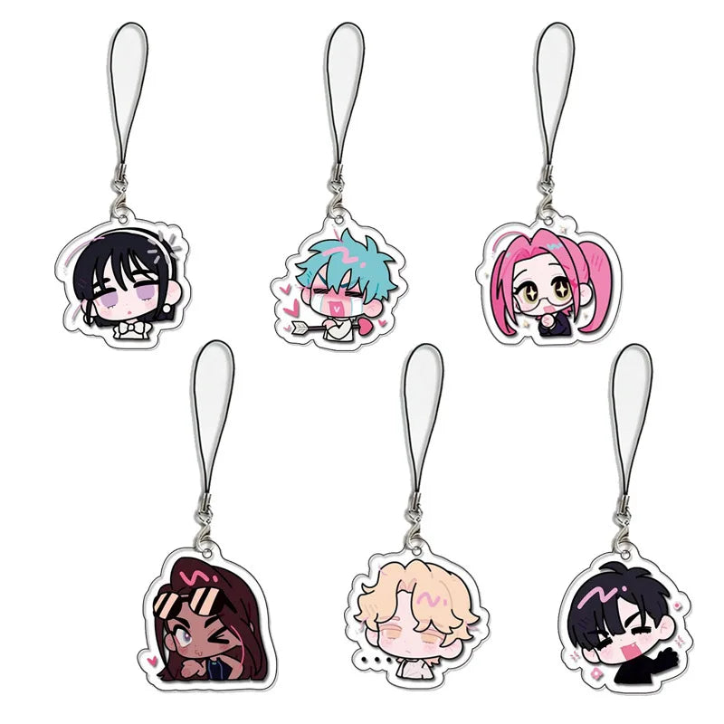 Anime Alien Stage Ivan Till Arcylic Keychain Kawaii Phone Chain Bag Pendant Key Chain Backpack Decor Jewelry for Children Gifts