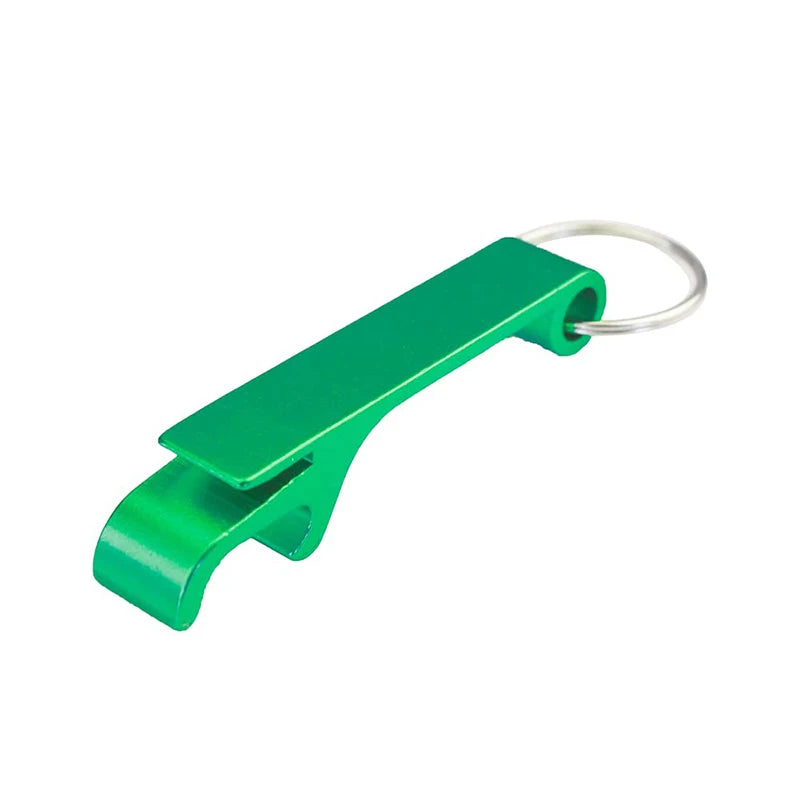 Aluminum Bottle Opener Keychain with Can Tab Hook
