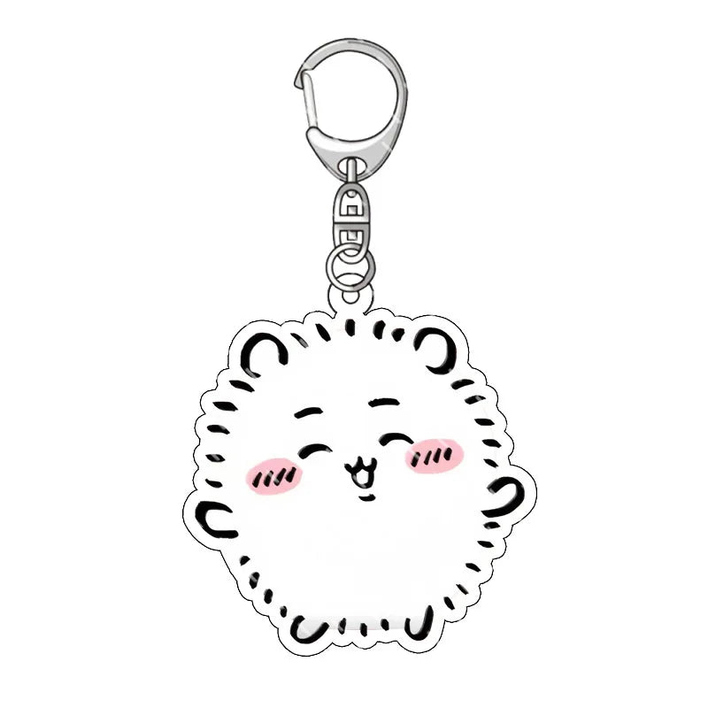 Cute Acrylic Keychain  All Character Variations 2-Sided Printed Charms for Backpacks  Keys Perfect Kawaii Gift for Fans