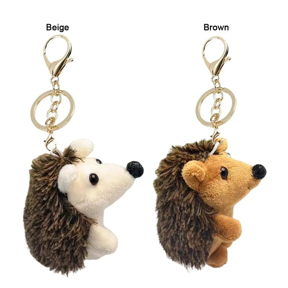 Plush Hedgehog Keychain Charm