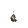 Resin Fish Pendant Keychain with Zinc Alloy Clasp