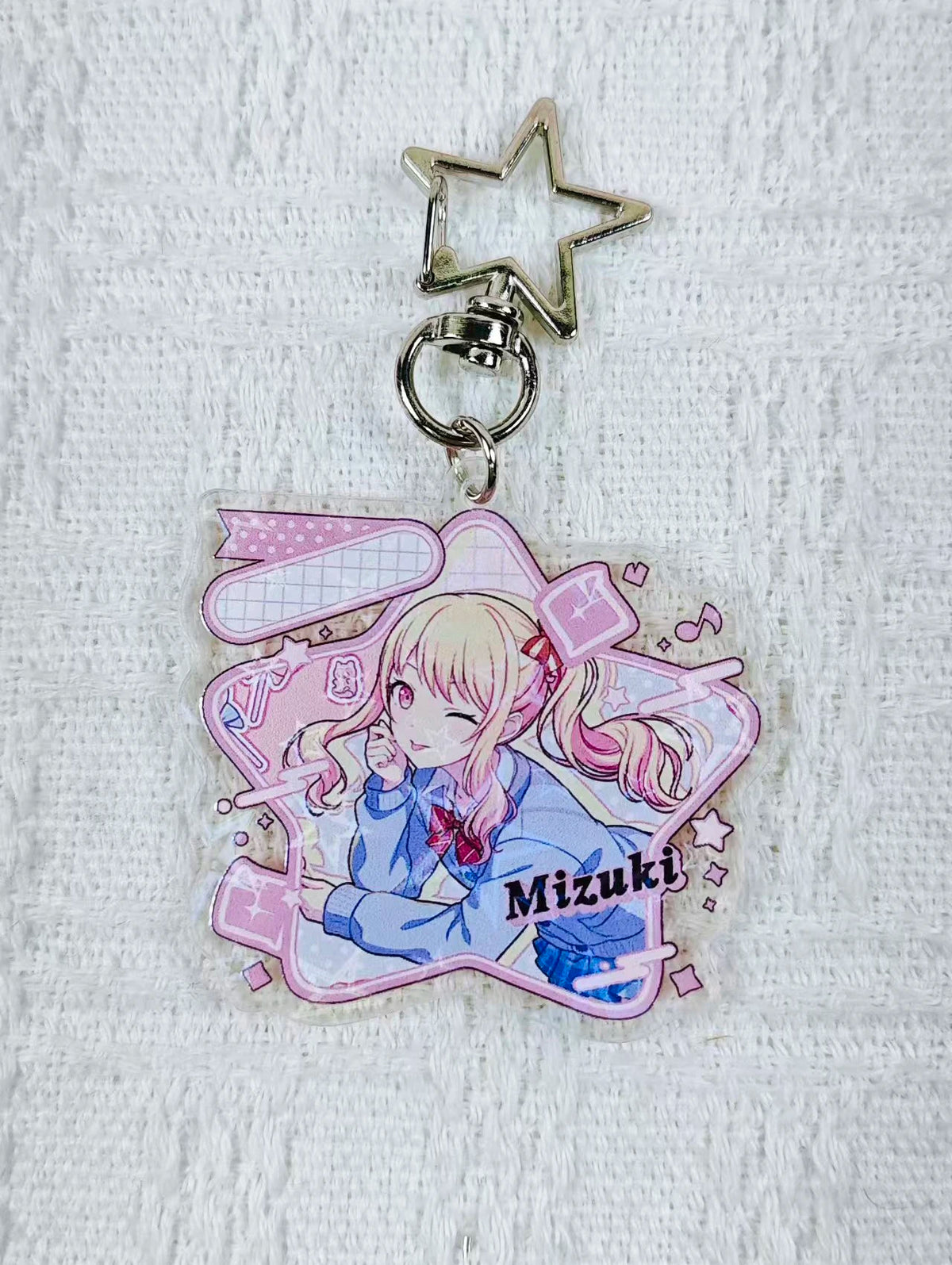 Academy Anime Acrylic Bag and Key Charm