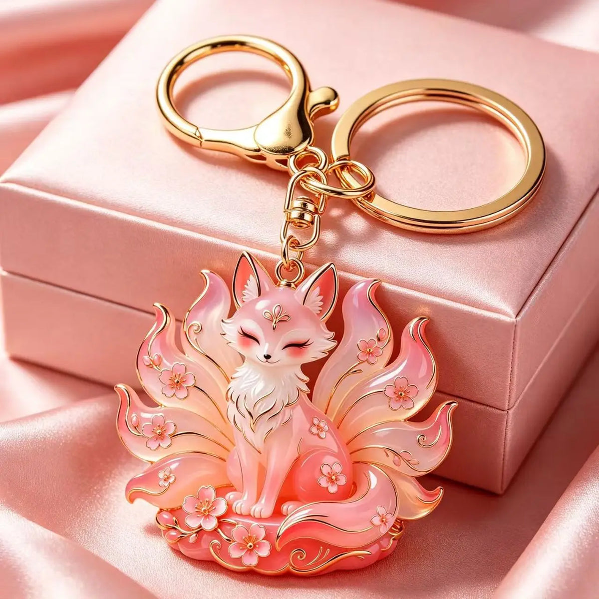 Fox Keychain Cute Animal Pendant Car Bag Backpack Hanging Ornament Fashion Accessories