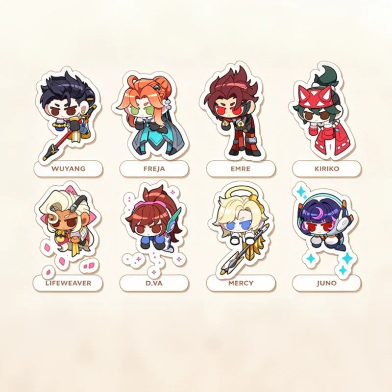 Chibi Character Acrylic Charm with Cord Loop