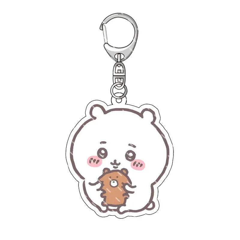 Cute Acrylic Keychain  All Character Variations 2-Sided Printed Charms for Backpacks  Keys Perfect Kawaii Gift for Fans