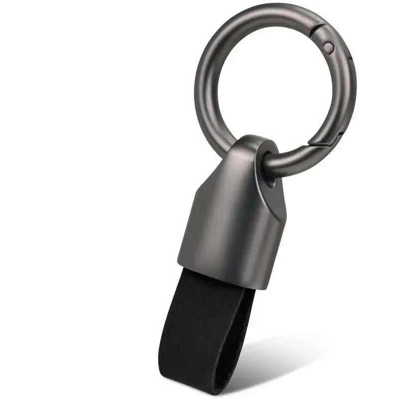 Zinc Alloy Car Keychain in Gunmetal Black
