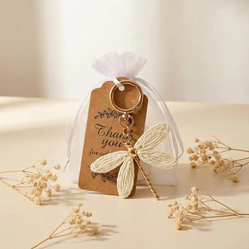 Woven Dragonfly Bag Charm and Keychain