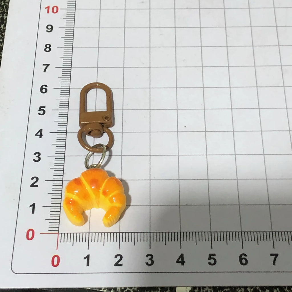 Realistic Bakery Bread Bag Charm Keychain