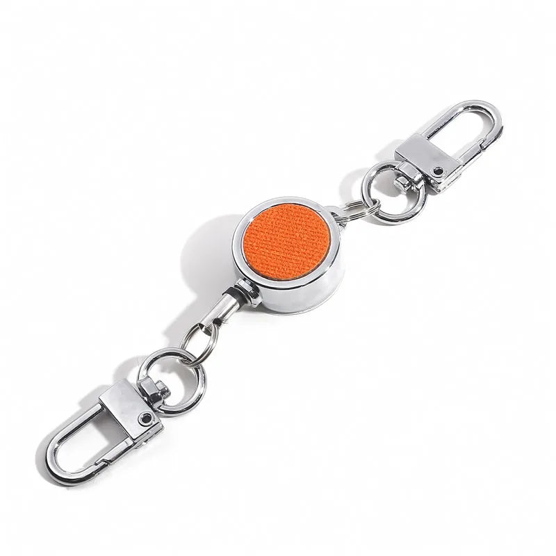 Retractable Aluminium ID Badge and Key Reel