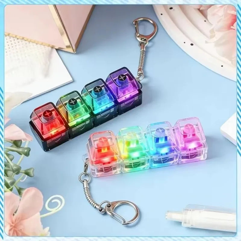 Keyboard Button LED Keychain