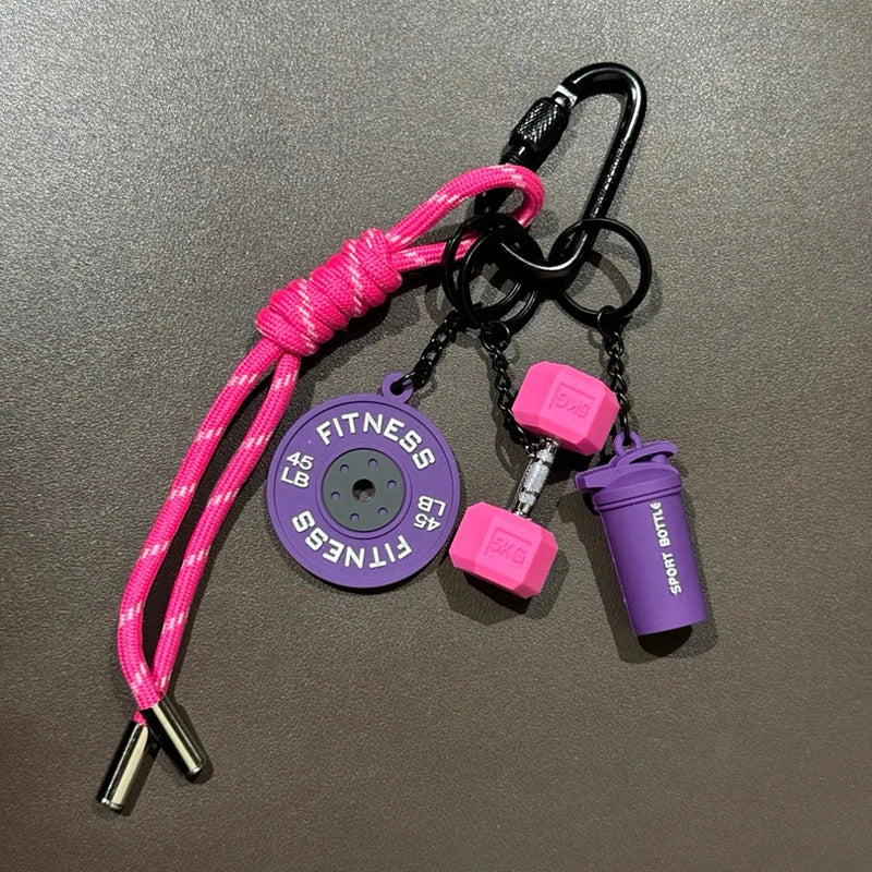 Kettlebell Keychain with Carabiner Clip