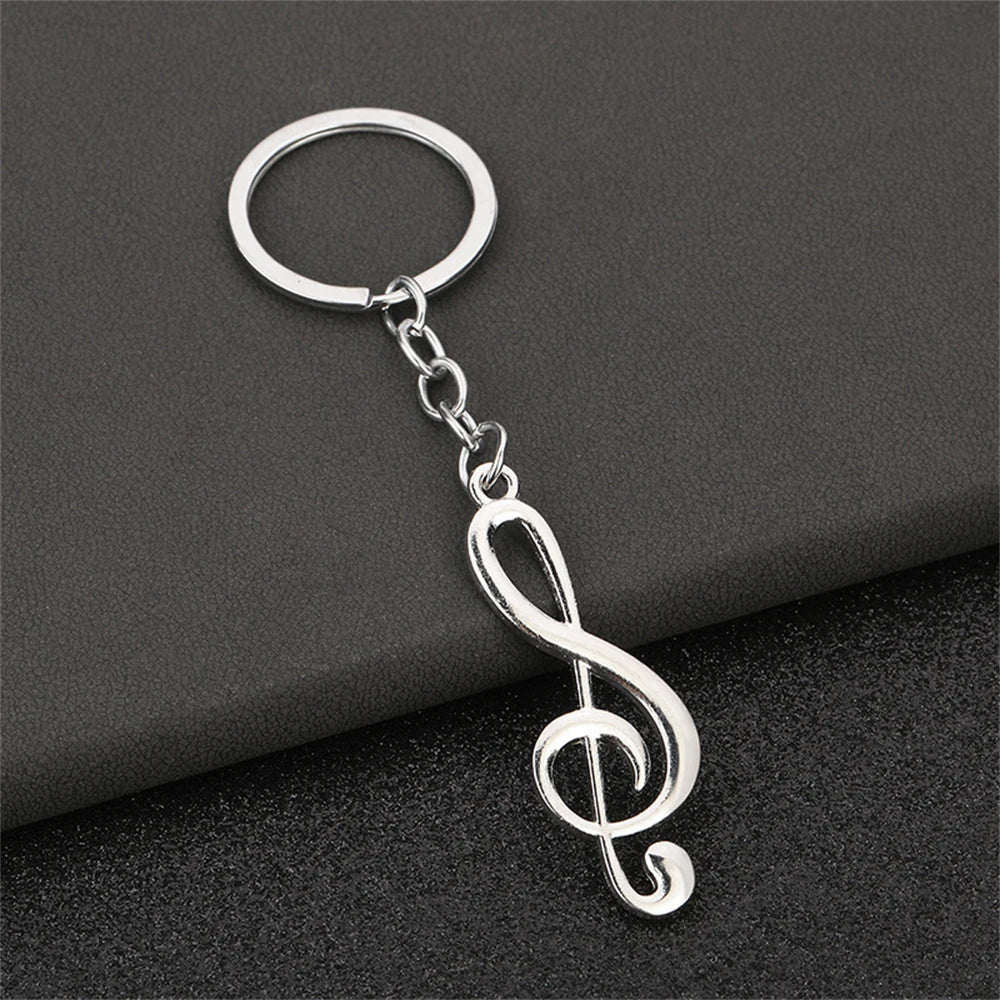 Musical Note Zinc Alloy Keychain