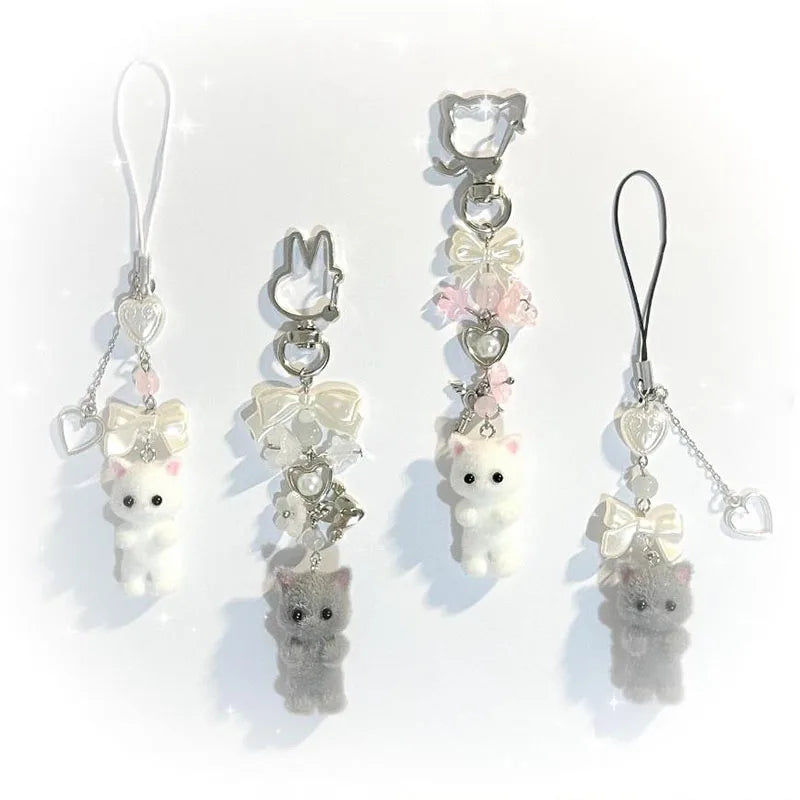 Furry Kitten Keychain and Phone Charm
