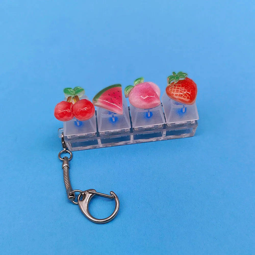 Keyboard Keycap Fidget Keychain with Click Sound