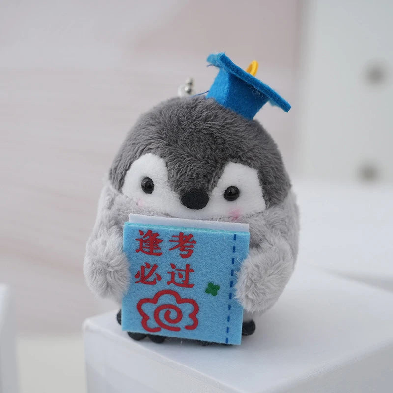 Plush Penguin Bag Charm with Ball Chain Loop