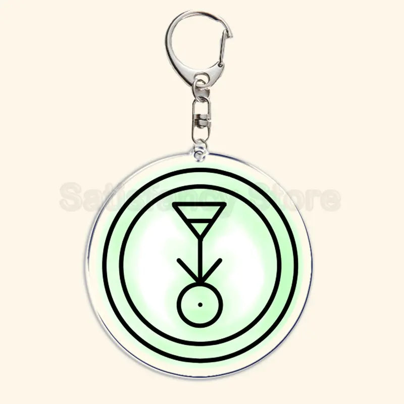 Printed Acrylic Character Keychain with Metal Clasp