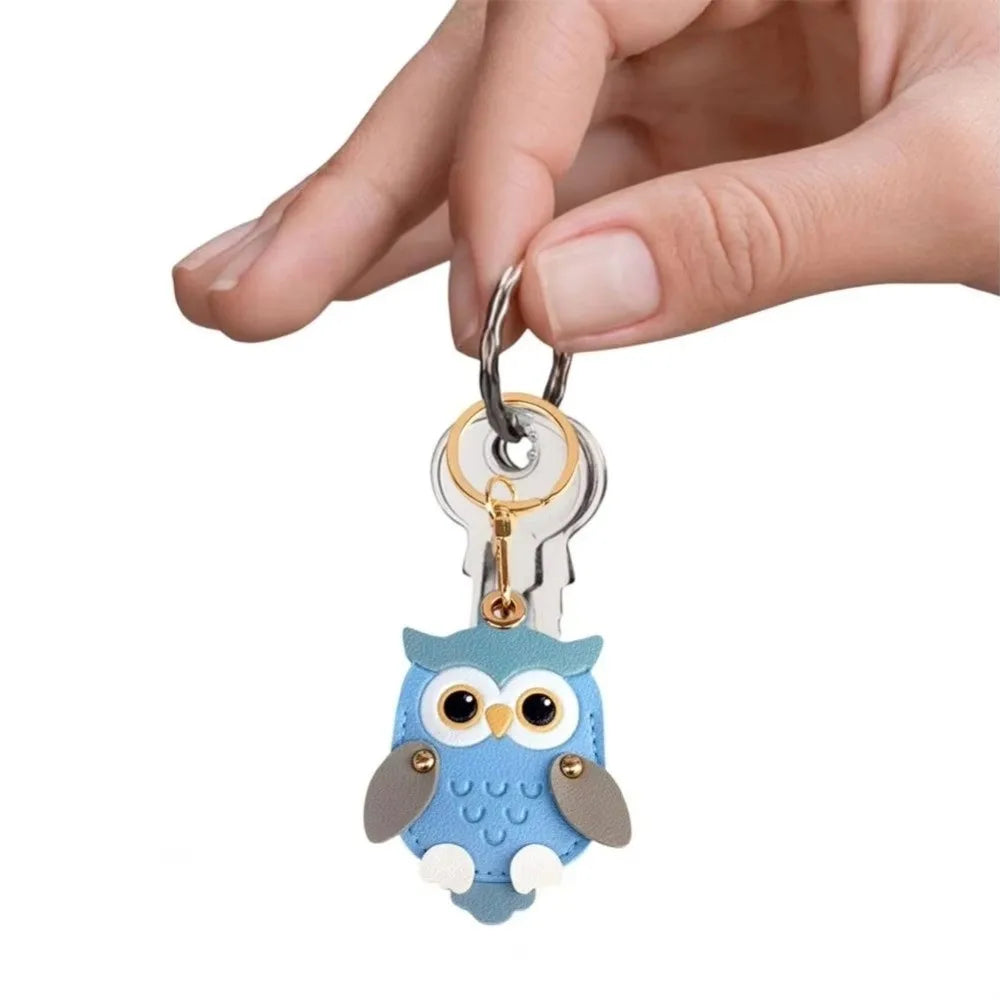 Owl Card Holder Keychain with Combination Buckle