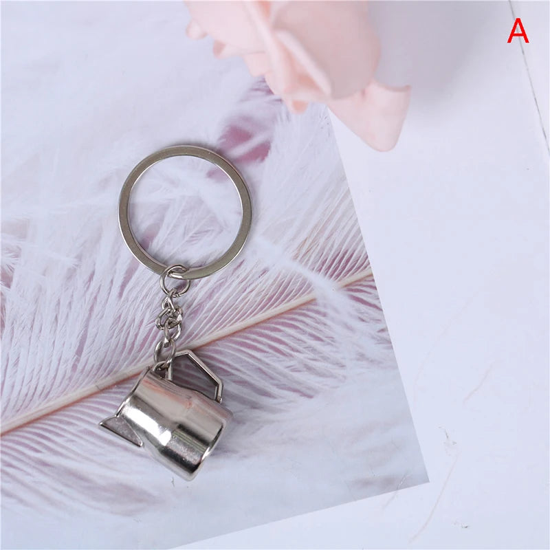 Coffee Handle Charm Keychain