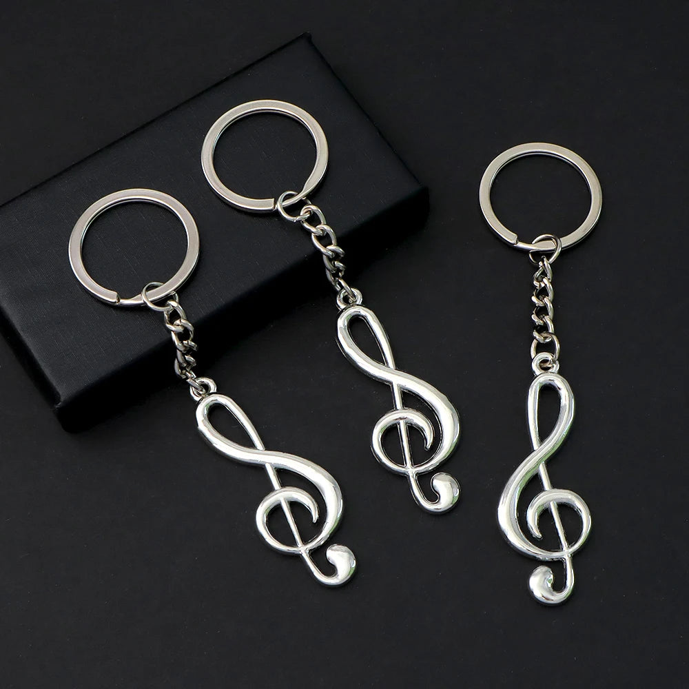Musical Note Zinc Alloy Keychain