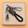 Braided Rope Keychain with Rabbit Charm
