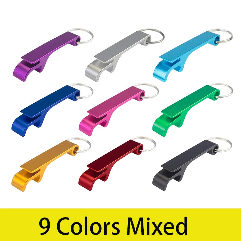 Aluminum Bottle and Can Opener Keychain (10-Pack)