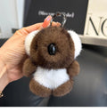 Koala Fur Bag Charm with Spring-Gate Ring