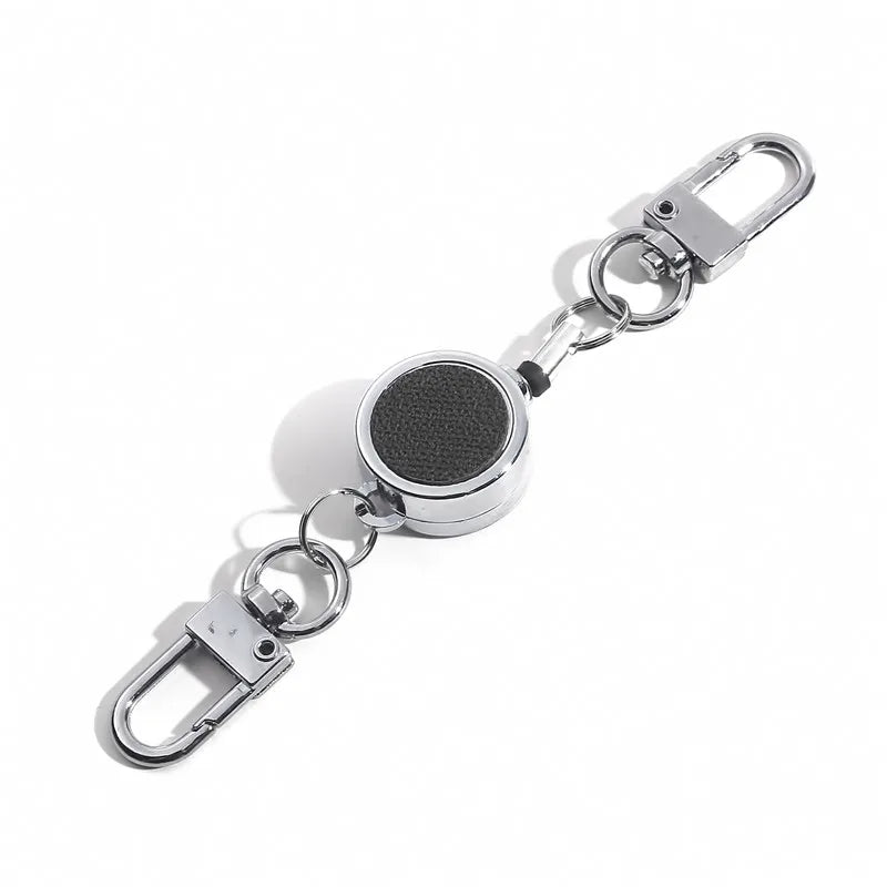 Retractable Aluminium ID Badge and Key Reel