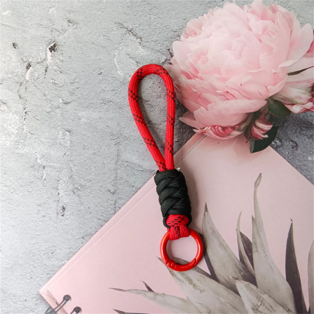 Creative Hand Woven Keychain For Mobile Phone Lanyard Anti Lost Knot Rope Strap Key Ring Men Women Car Key Holder Key Accessory