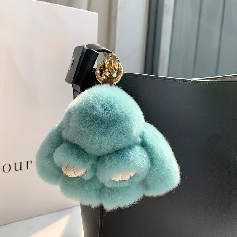 Rex Rabbit Fur Bunny Bag Charm