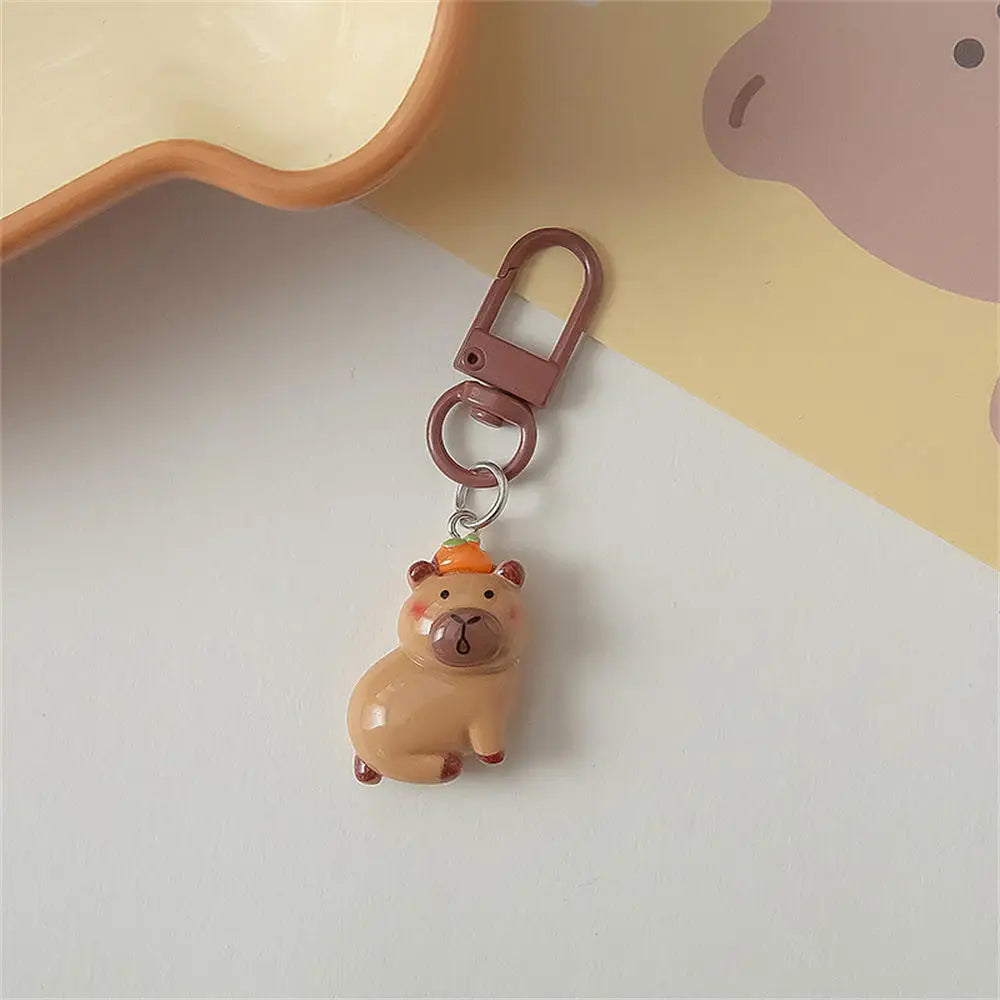 Cartoon Frog Keychain with Lobster Clasp