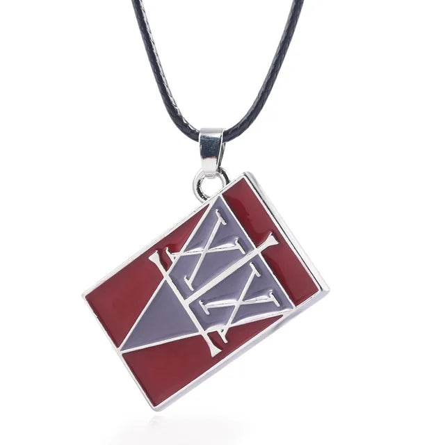 Hunter License Pendant Keychain in Antique Silver