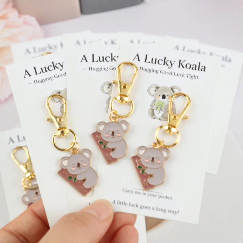 Koala Keychain Set with Blessing Cards