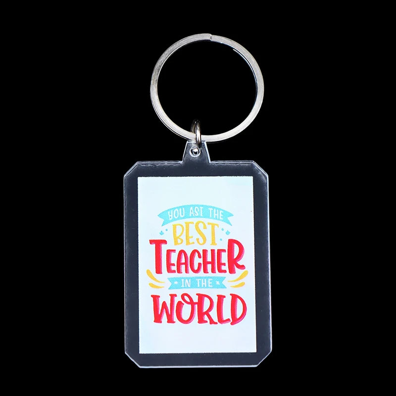 Slim Acrylic Cartoon Keychain Charm