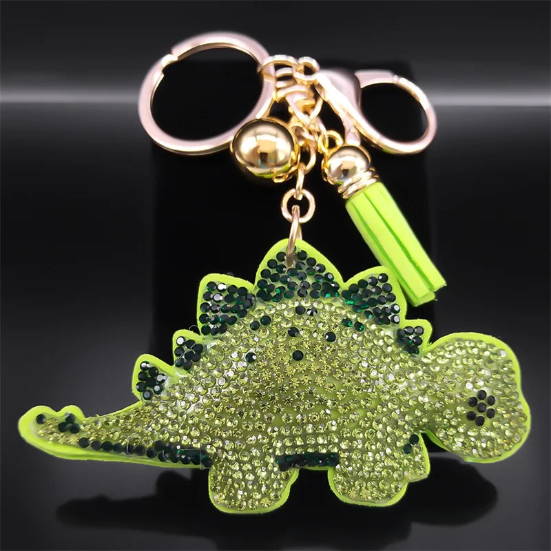 Crystal Ladybug Bag Charm Keychain