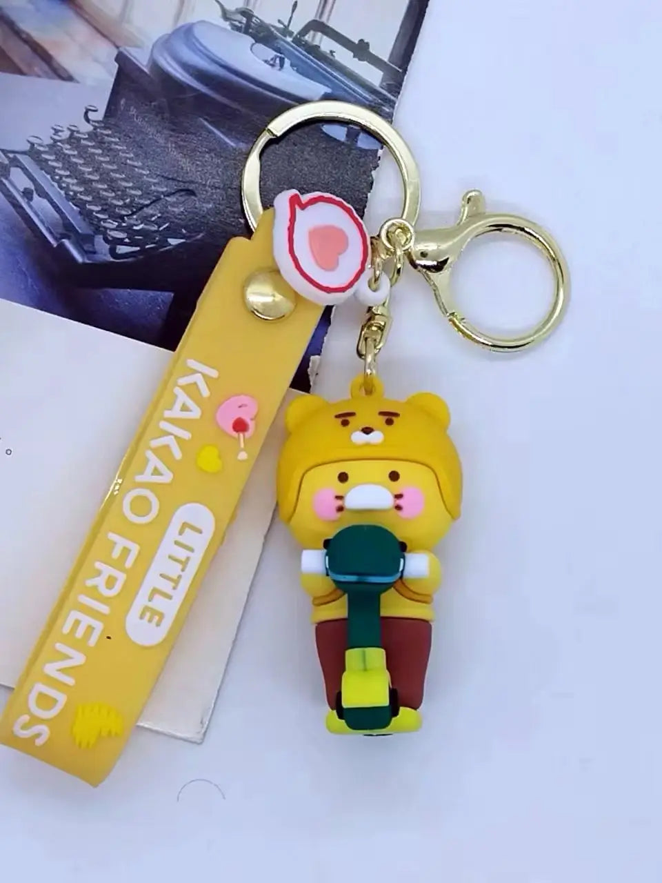 Silicone Character Keychain with Wristlet Strap