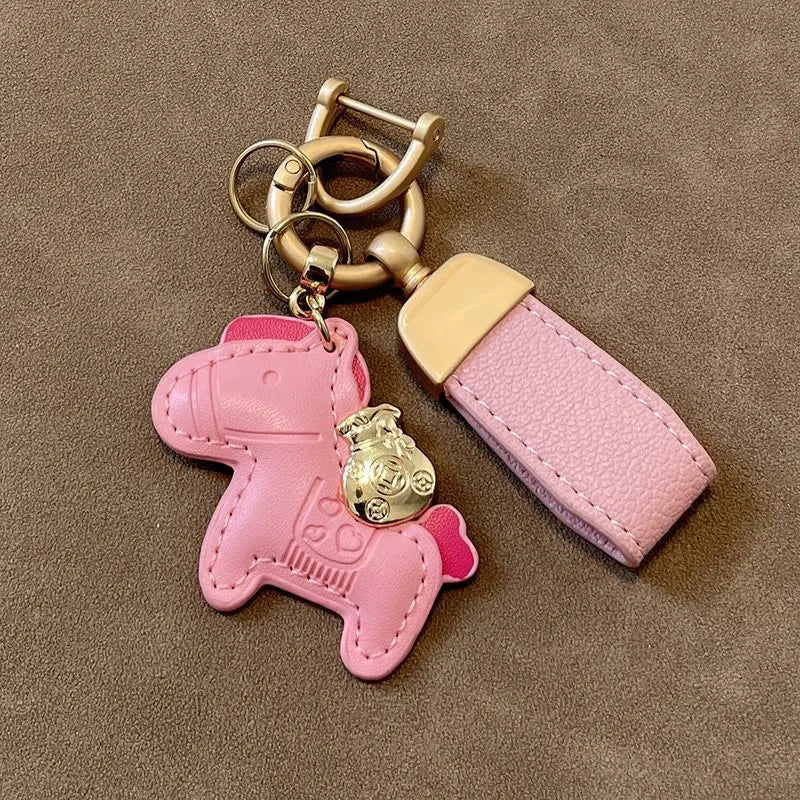 2026 Horse Keychain Cute Pony Keyring Cartoon CUTE Animal Bag Pendant Women Men Unisex