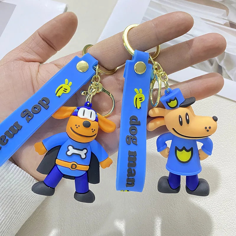 Anime Cat Character Keychain with Zinc Alloy Clasp