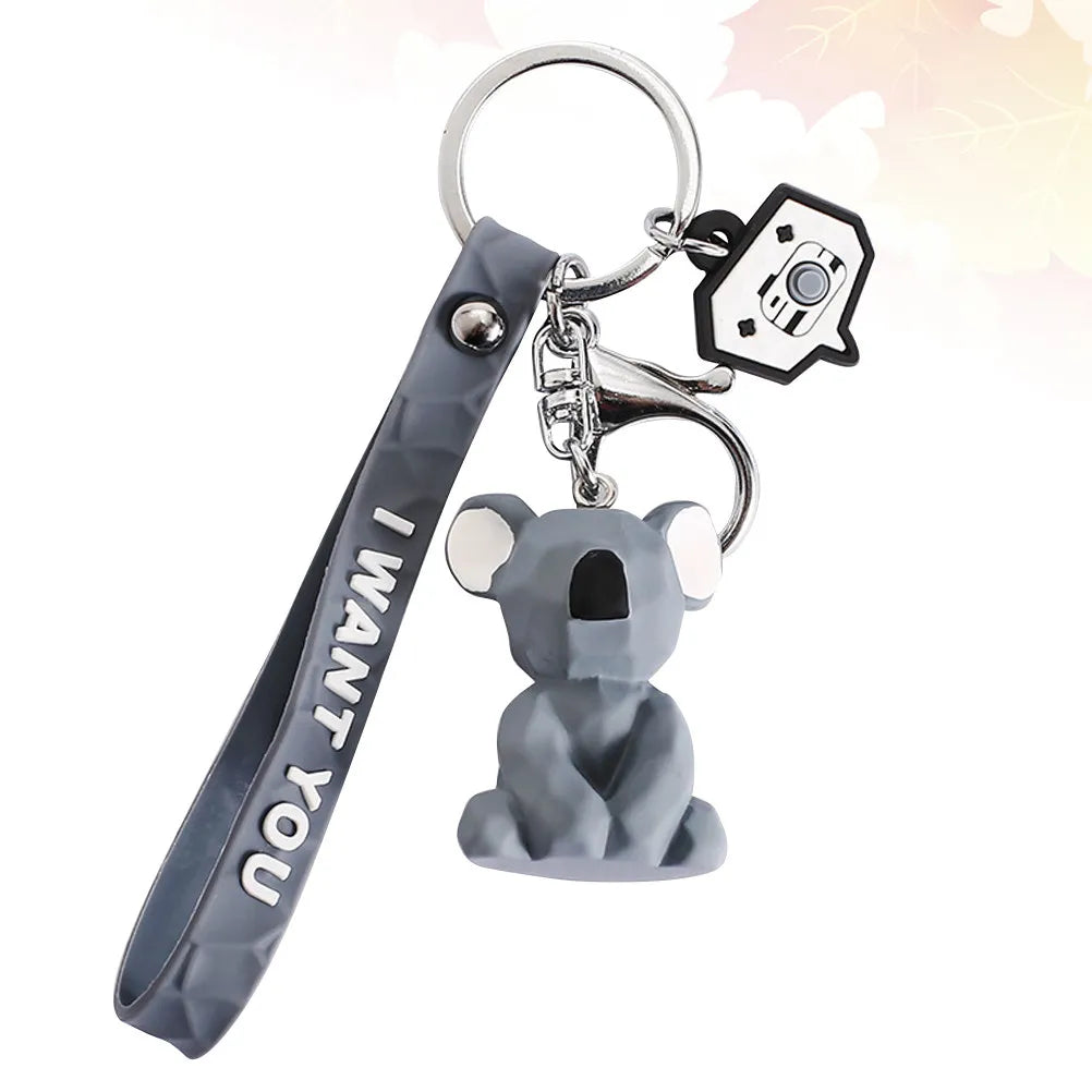 Geometric Koala Keychains, Set of 3