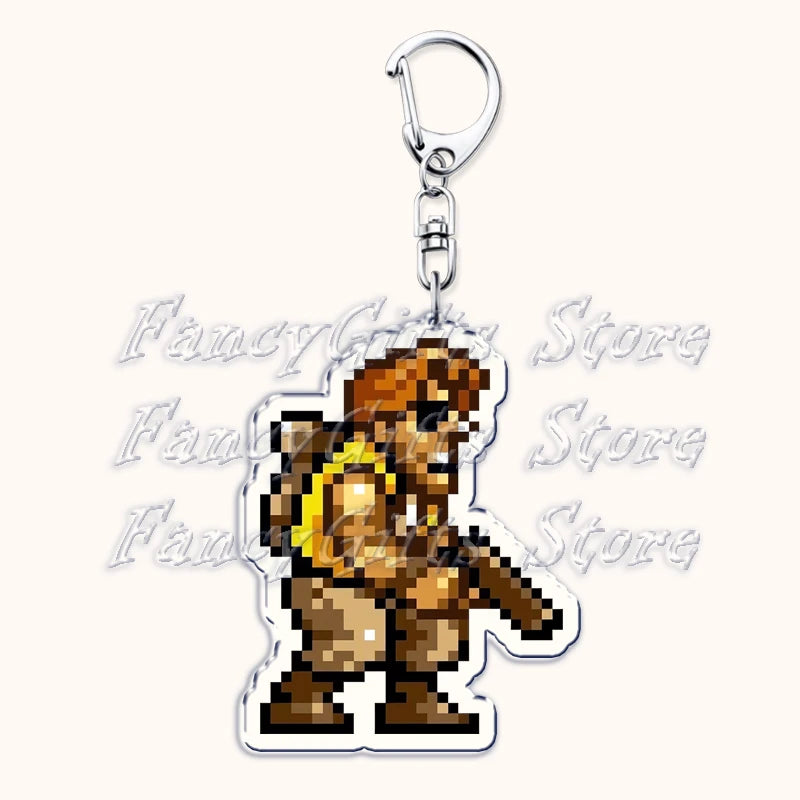 Metal Slug Acrylic Keychain with Lobster Clasp